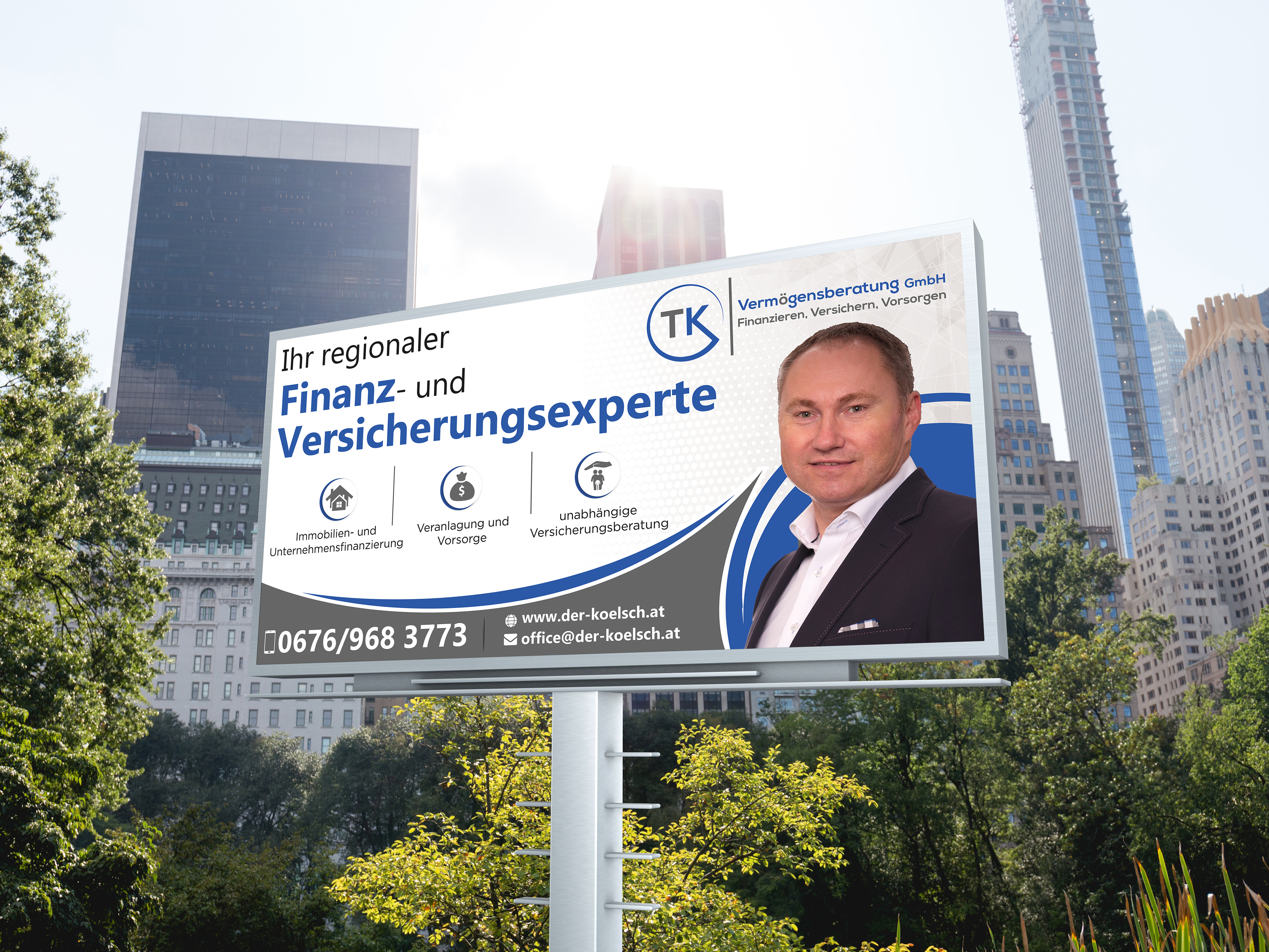 Billboard Design by Sun Creative for TK Vermögensberatung GmbH | Design: #29529765