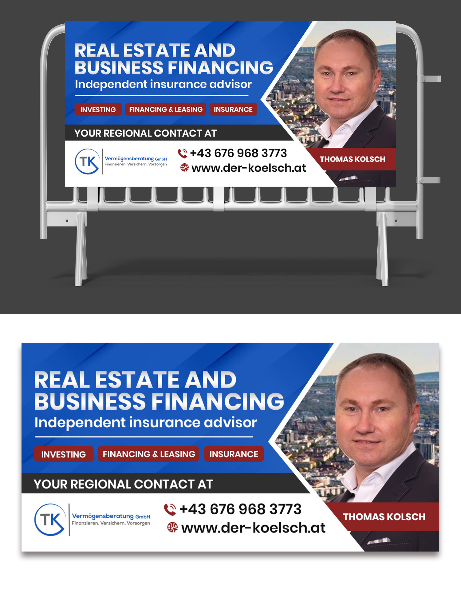 Billboard Design by debdesign for TK Vermögensberatung GmbH | Design #29516026