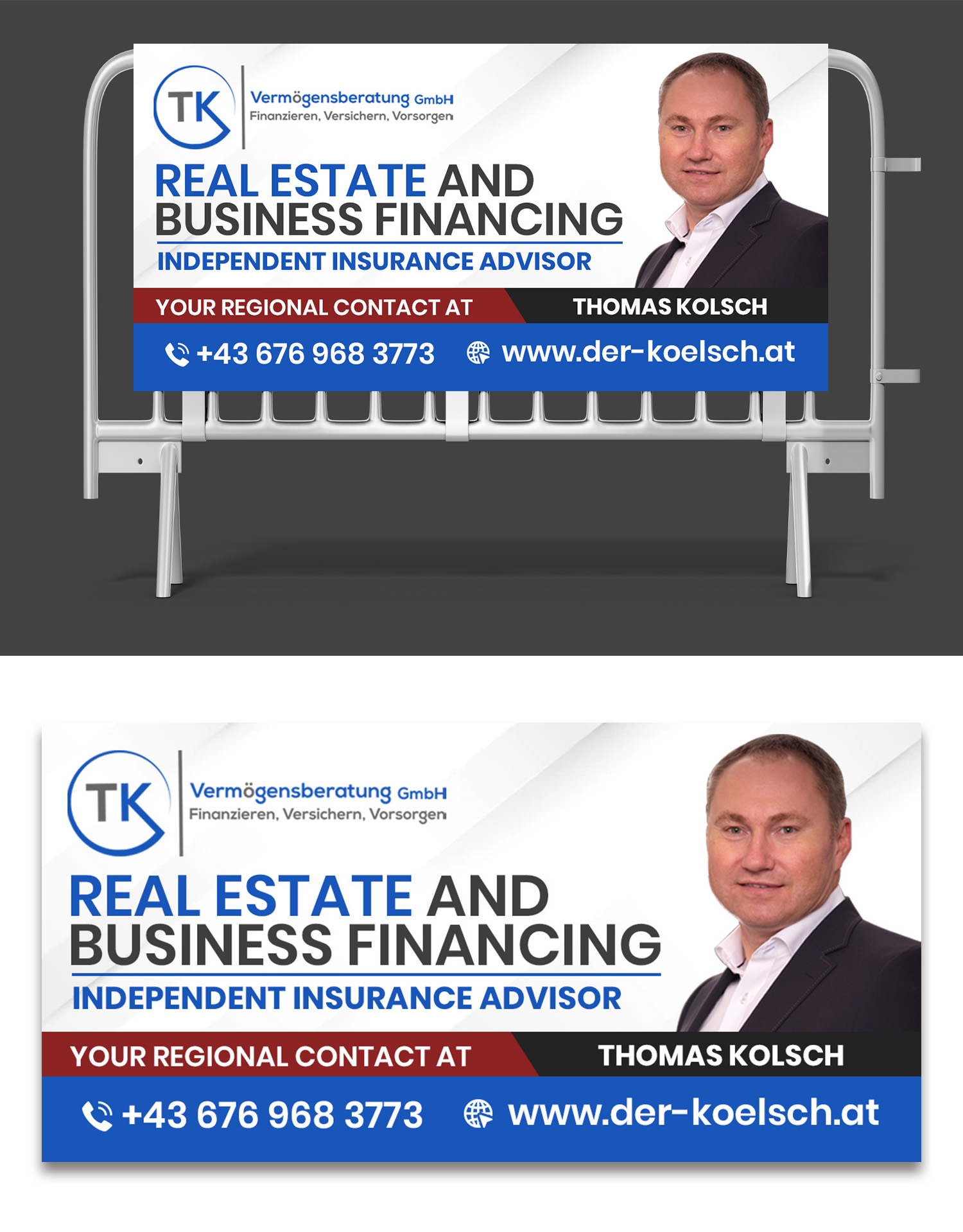 Billboard Design by debdesign for TK Vermögensberatung GmbH | Design #29516027