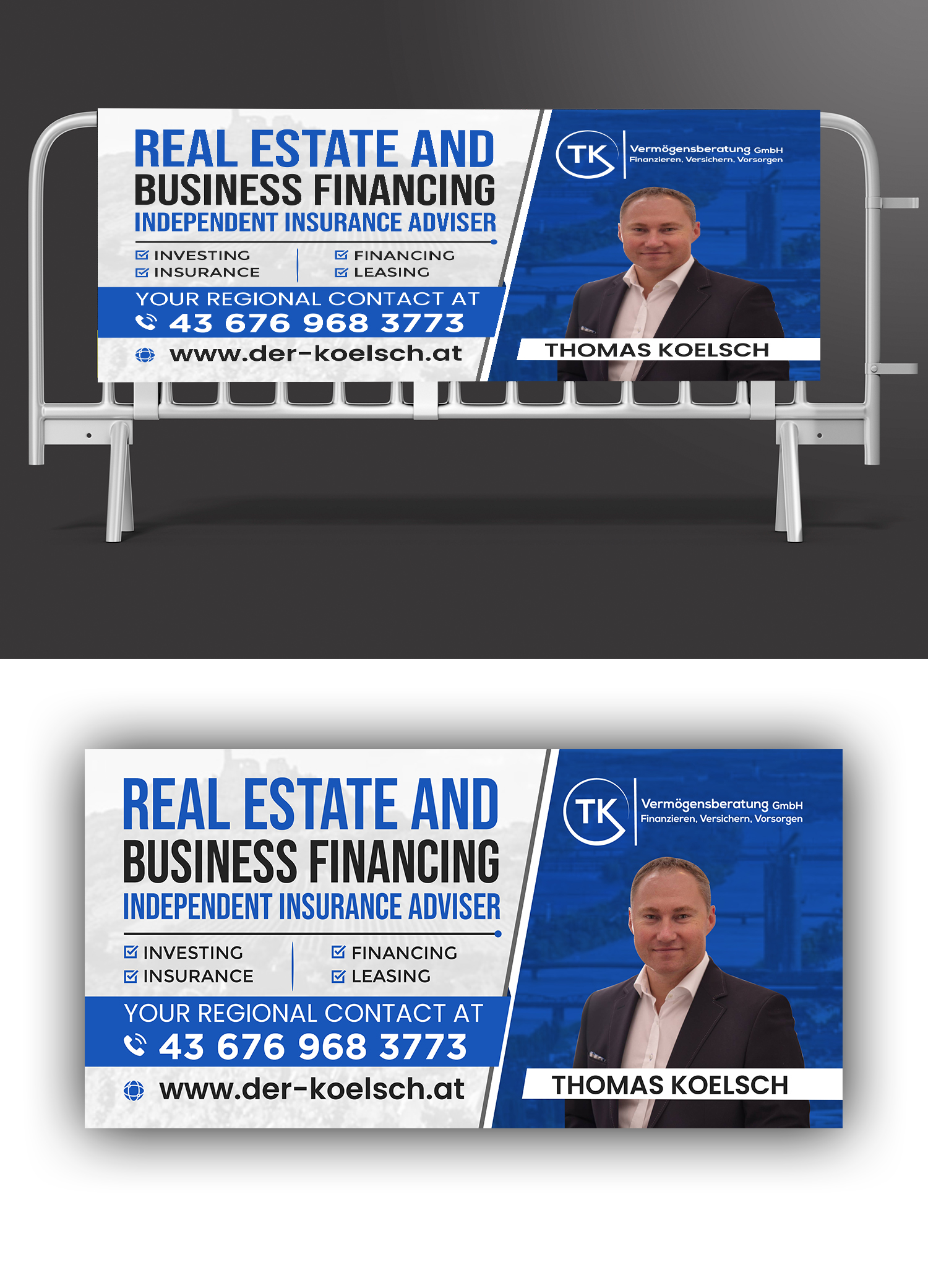 Billboard Design by debdesign for TK Vermögensberatung GmbH | Design #29516068