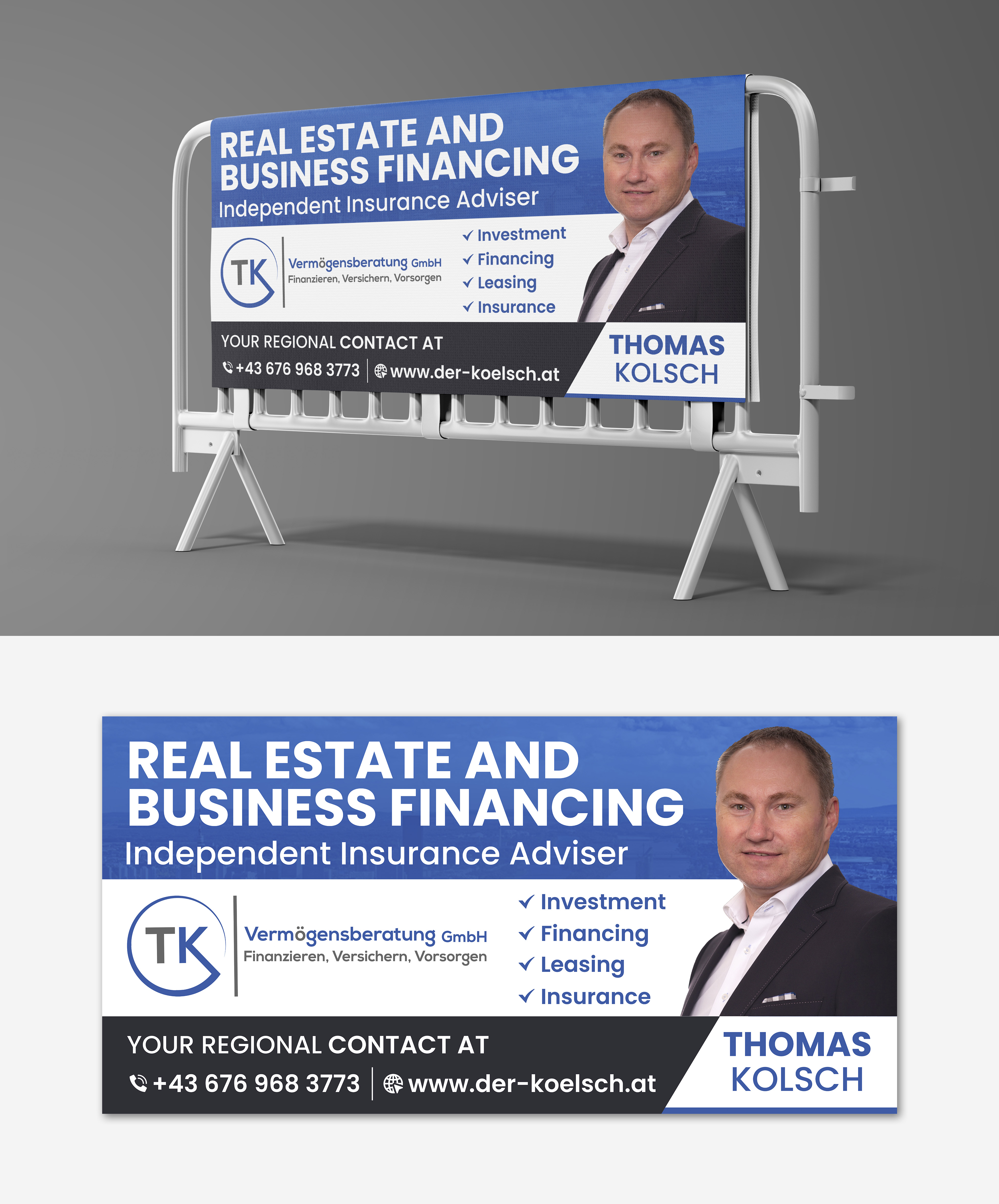 Billboard Design by debdesign for TK Vermögensberatung GmbH | Design #29516959