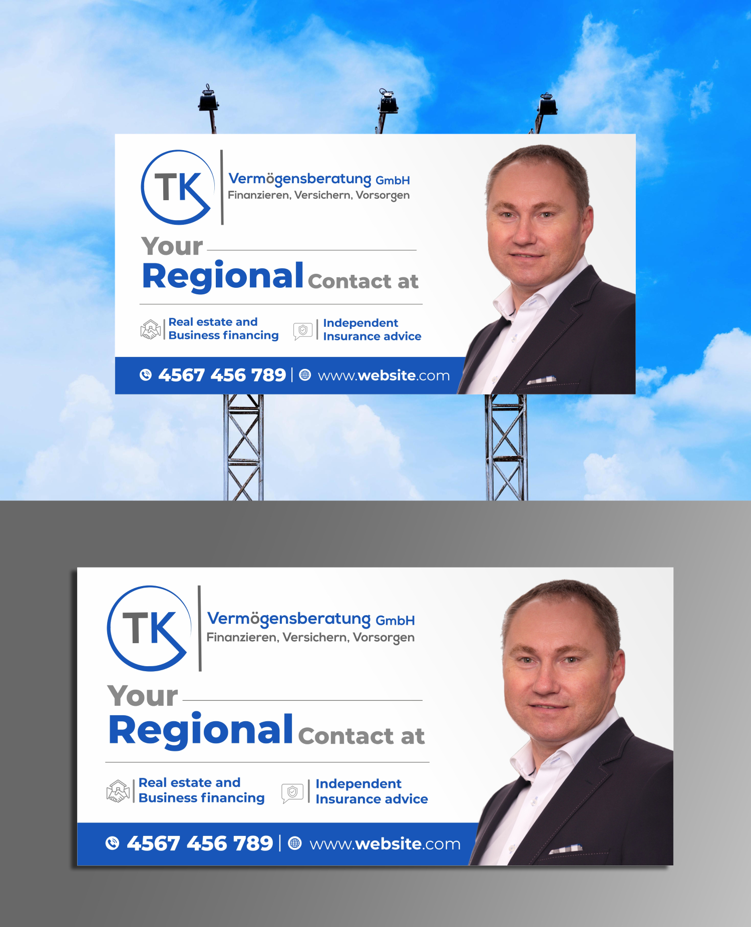 Billboard Design by ecorokerz for TK Vermögensberatung GmbH | Design #29515931