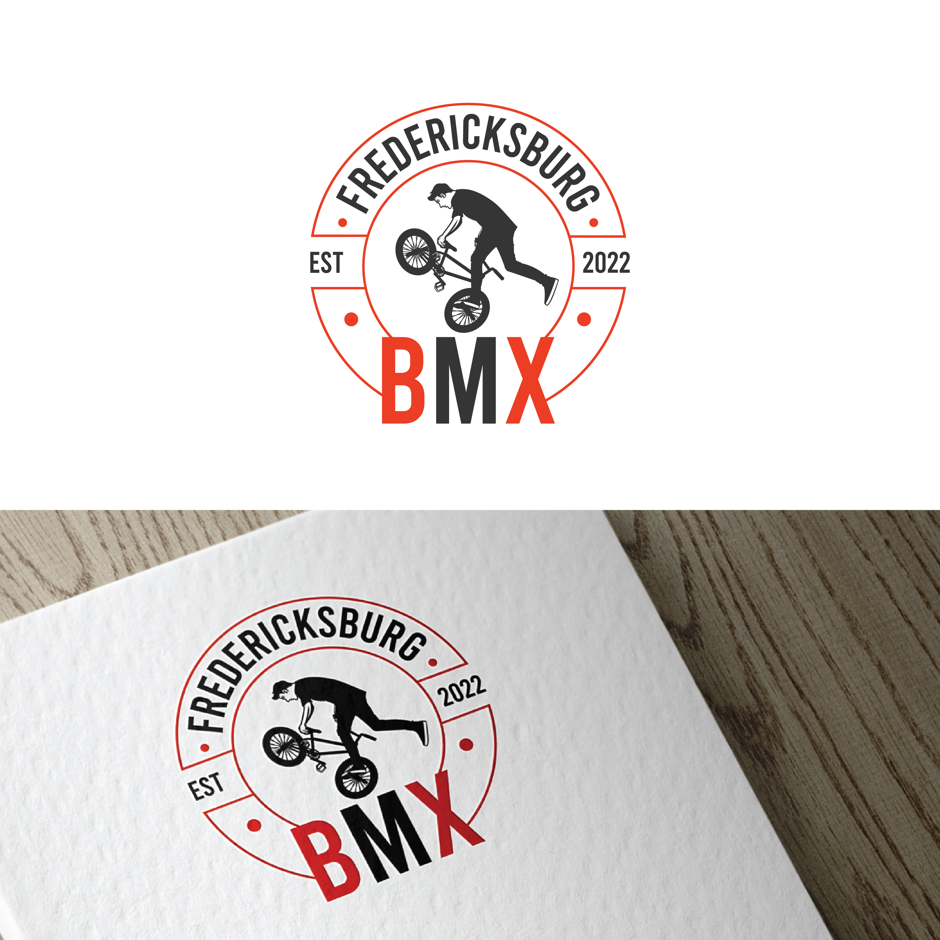 Logo Design by 3Guys for Fredericksburg BMX | Design #29546379