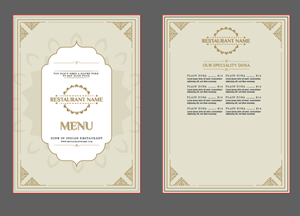 Menu Design by Publik Logo
