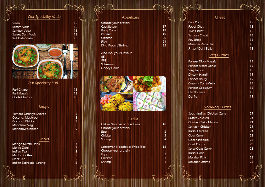 Menu Design by Digitech Graphics for this project | Design #29523319