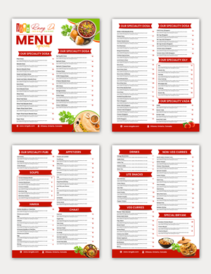 Menu Design by debdesign for this project | Design: #29524487