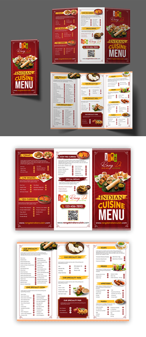 Menu Design by debdesign for this project | Design: #29524831