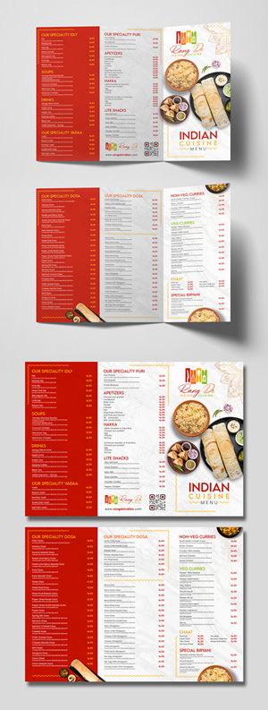 Menu Design by debdesign for this project | Design: #29525018