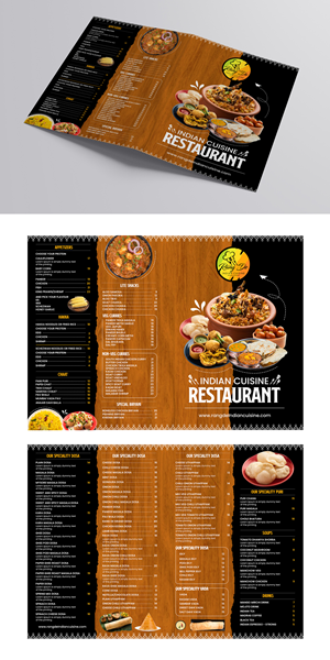 Menu Design by debdesign for this project | Design: #29525189