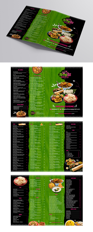 Menu Design by debdesign for this project | Design: #29535031