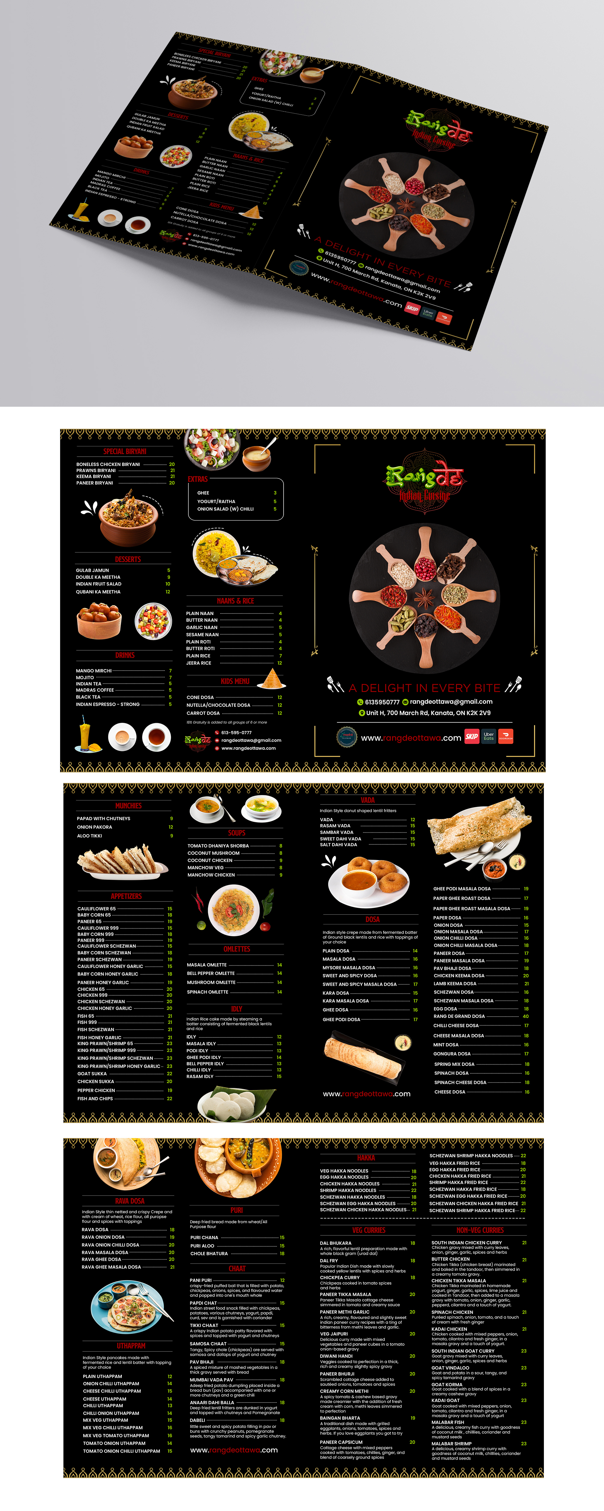 Menu Design by debdesign for this project | Design #29567335