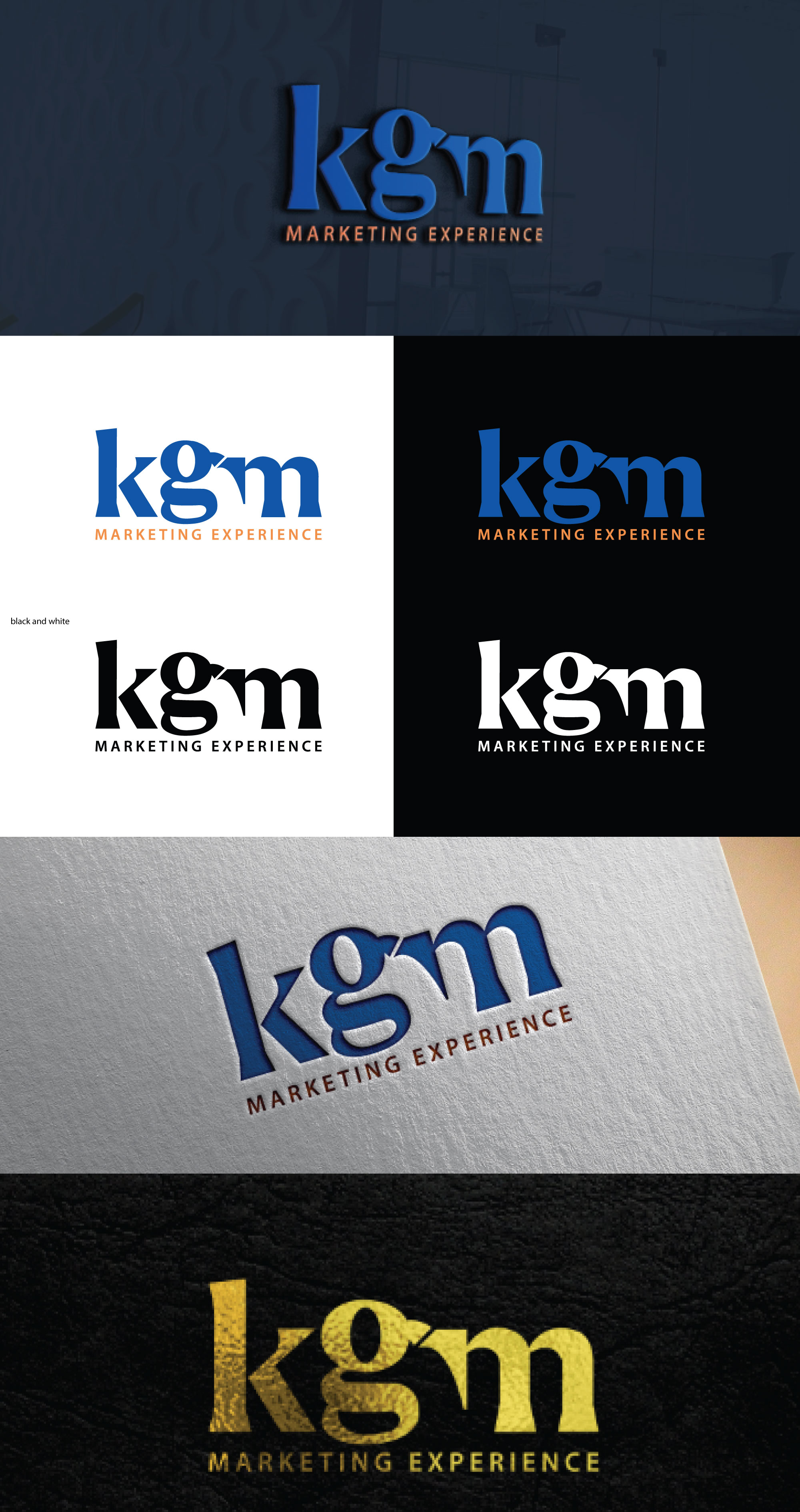 Logo Design by RRR Design for KGM Marketing Experience | Design #29525939