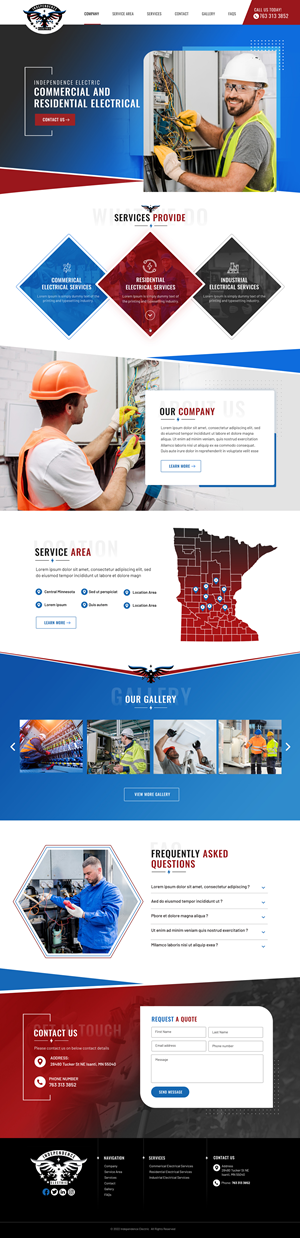 Web Design by Blue Sparrow for WebDuck Designs | Design: #29531692