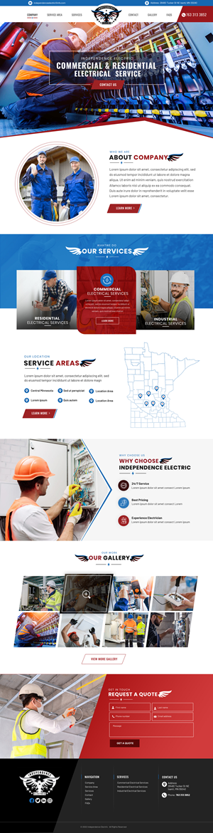 Web Design by Blue Sparrow for WebDuck Designs | Design: #29533842