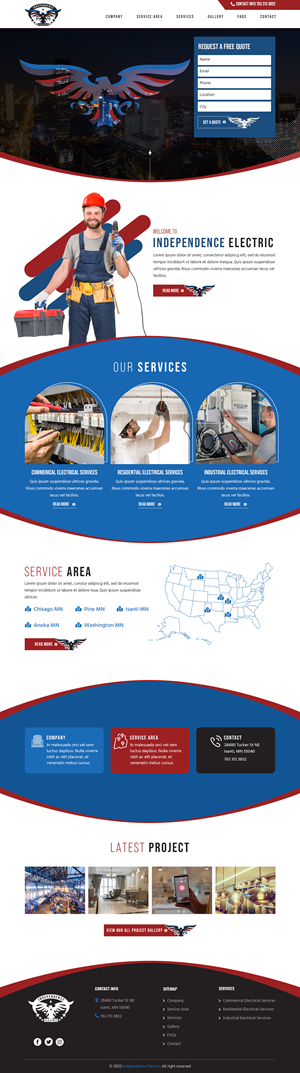 Web Design by sai.designer87 for WebDuck Designs | Design #29531120