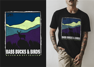 Apparel Design by DoppelGanger Studio for Bass, Bucks, And Birds | Design: #29566337