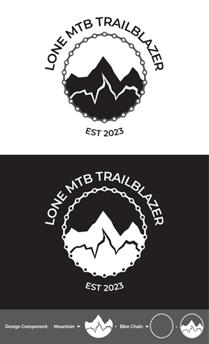 Lone MTB Trailblazer Est 2023 | Logo Design by Imazing