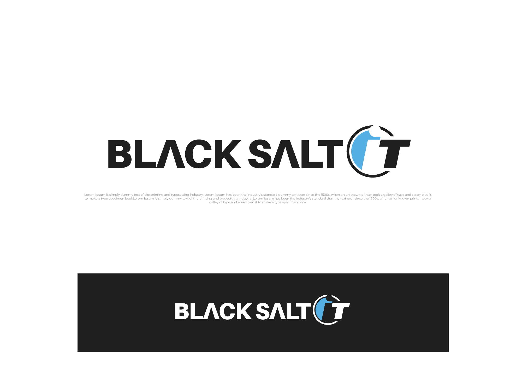 Logo Design by Paras Bali for Black Salt IT | Design #29558462