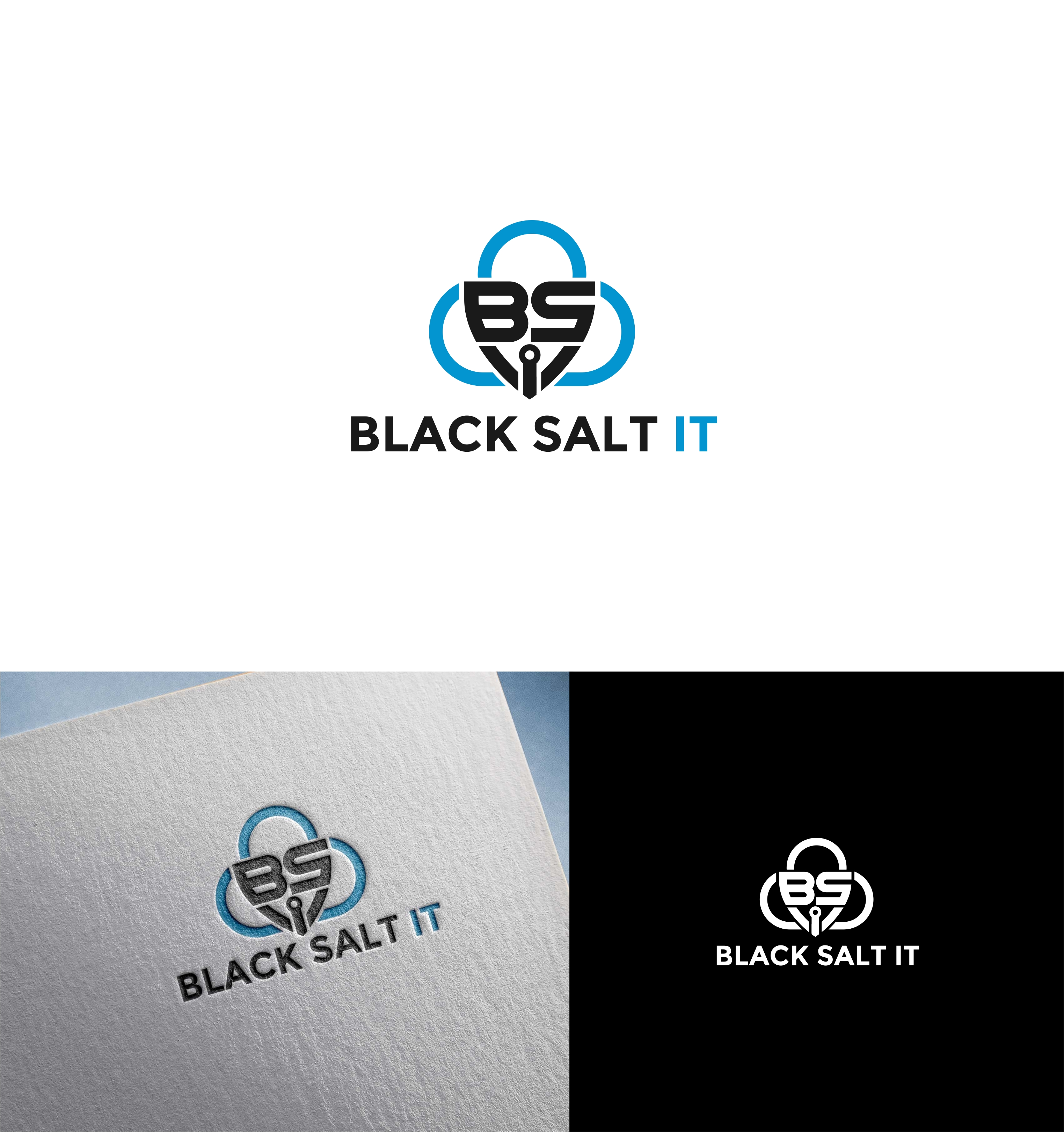 Logo Design by Joenet Jayawarna for Black Salt IT | Design #29550201