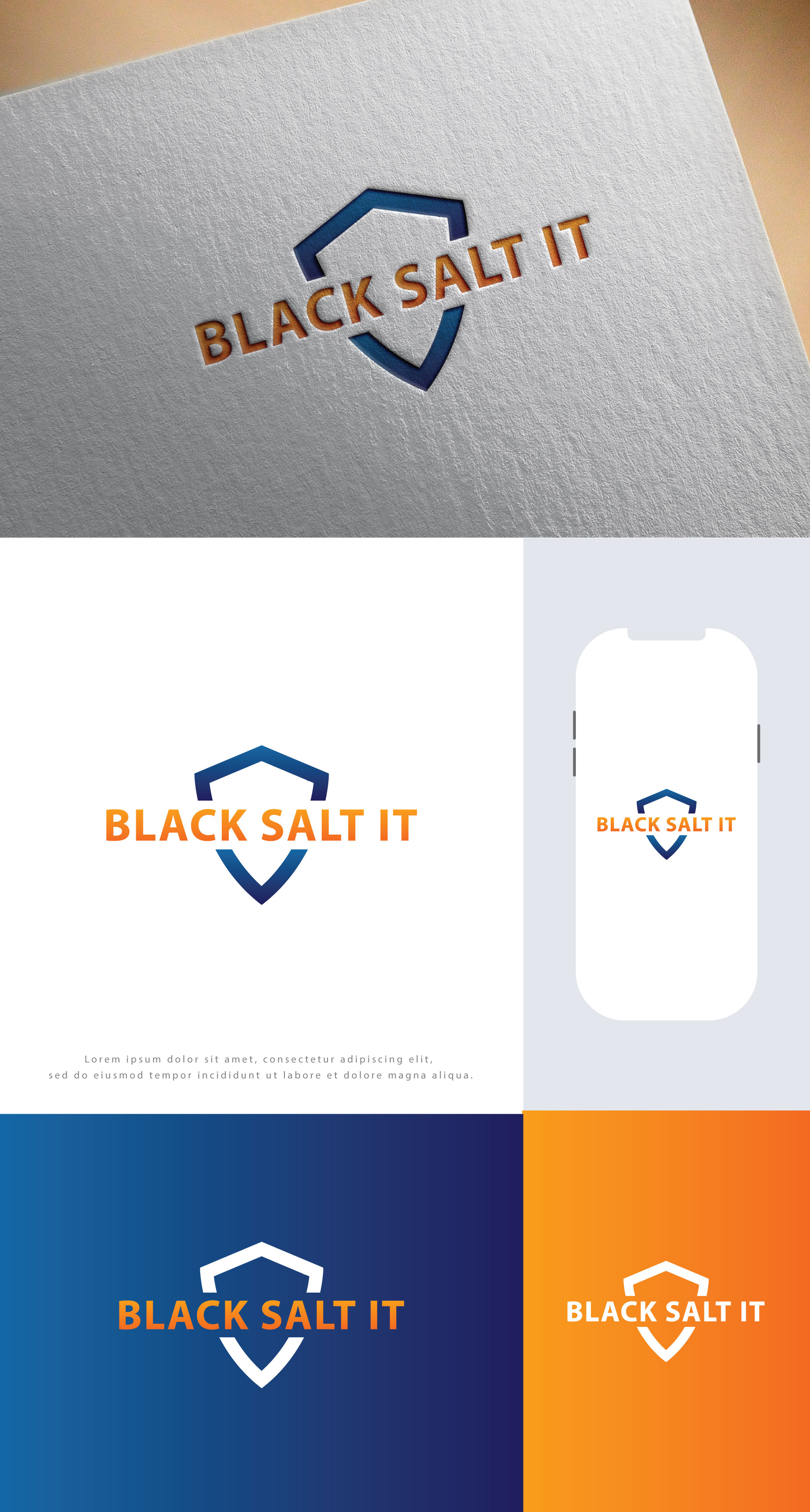 Logo Design by Mohammad_Rasel for Black Salt IT | Design #29554506