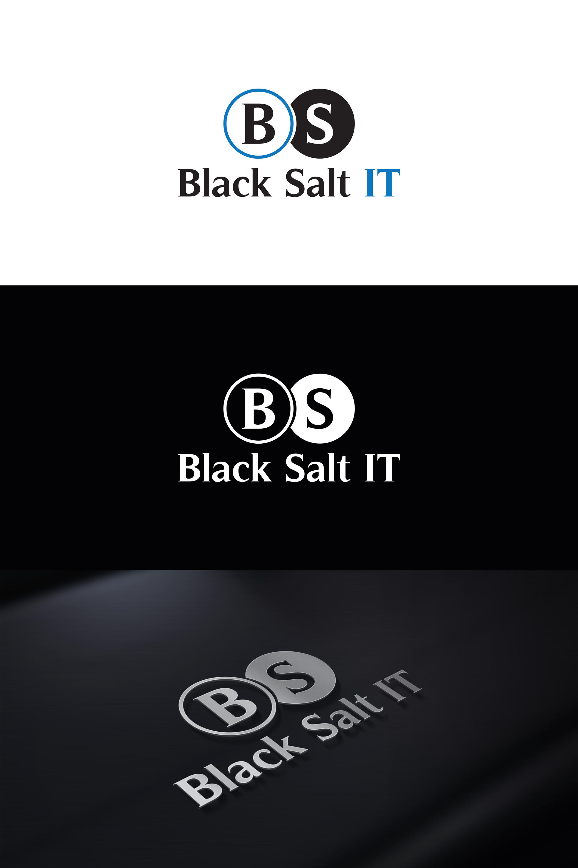 Logo Design by sun_bird for Black Salt IT | Design #29558486
