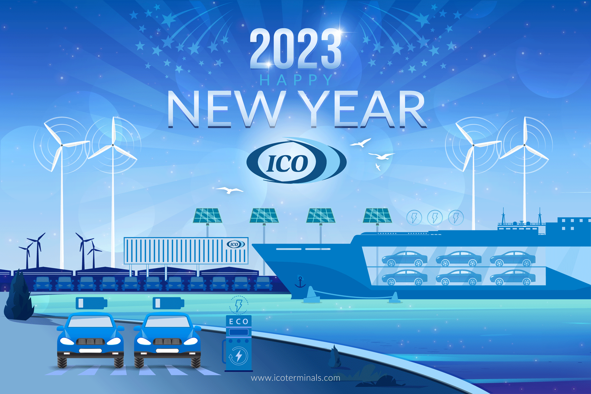 Grusskarten-Design von falcon.wings für ICO | Design #29664122