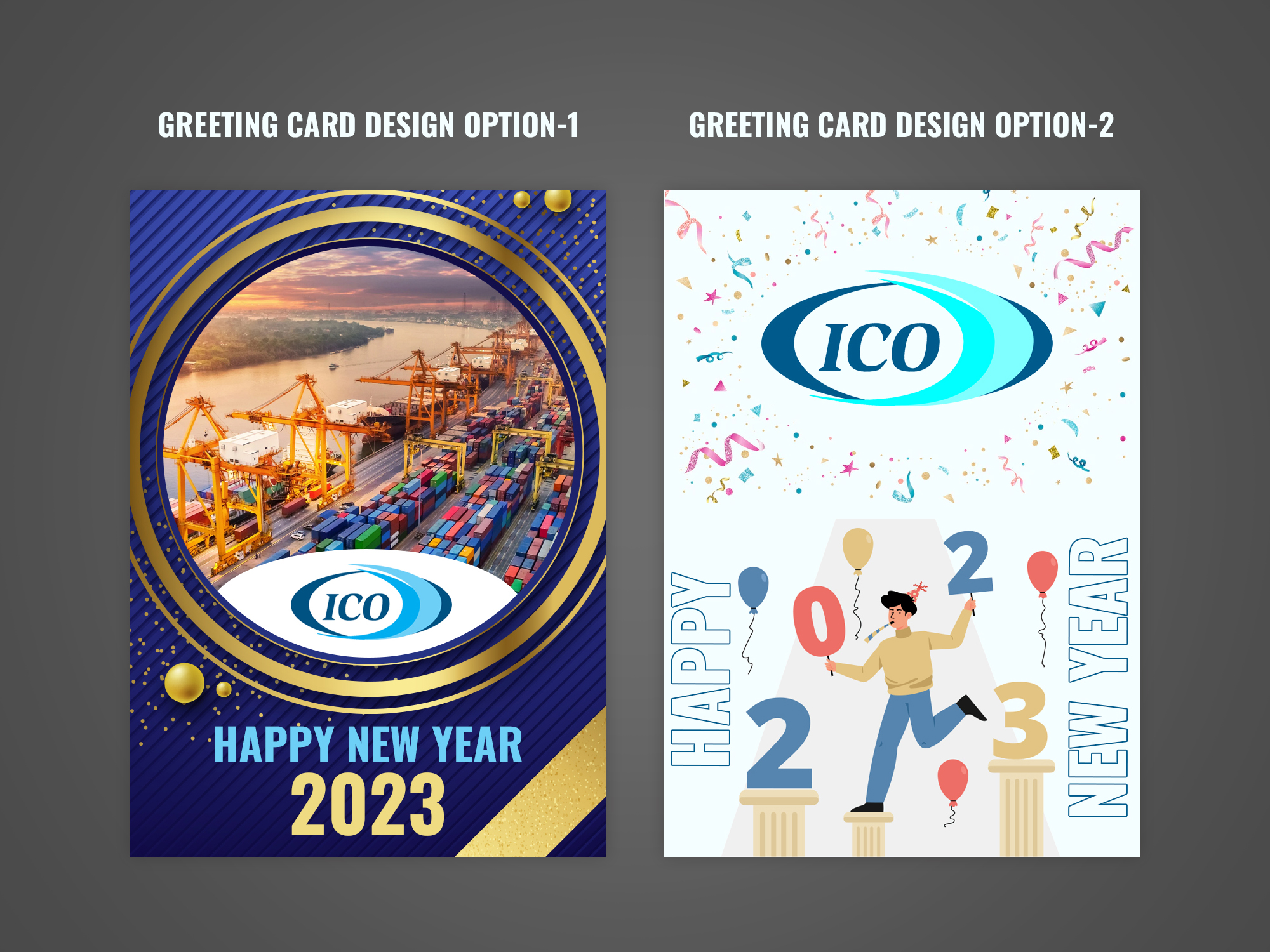 Diseño de Tarjeta de Felicitación por Pd Work para ICO | Diseño #29541813
