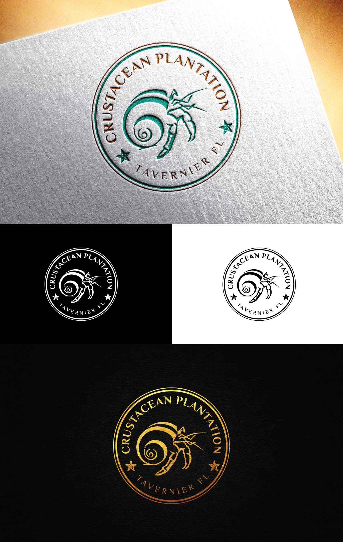 Logo Design by Logo Stock for Crustacean Plantation | Design #29533075