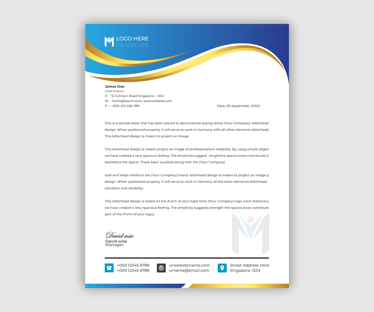 Letterhead Design by abvectart for this project | Design #29538119