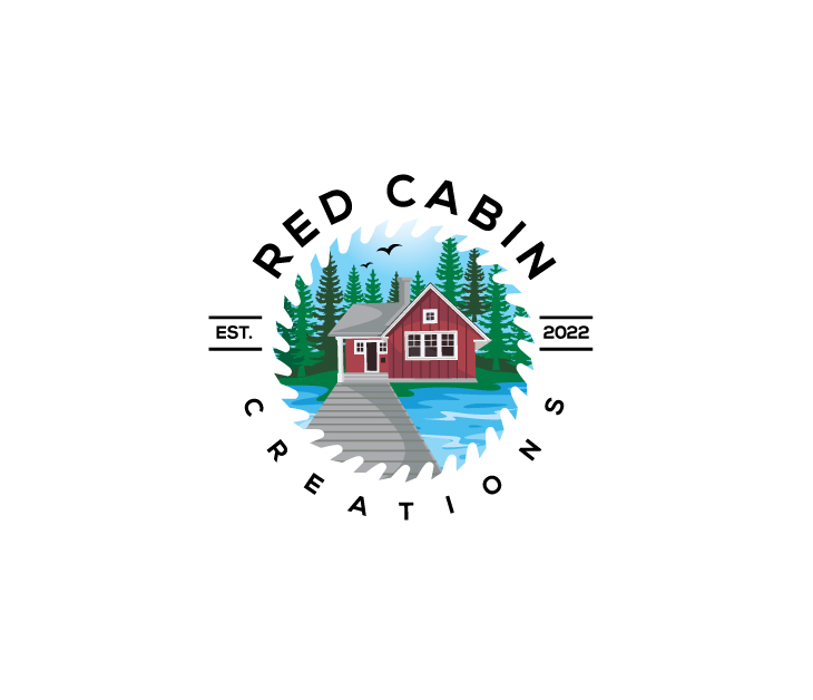 Logo Design by step forward 2 for Red Cabin Creations | Design #29581847