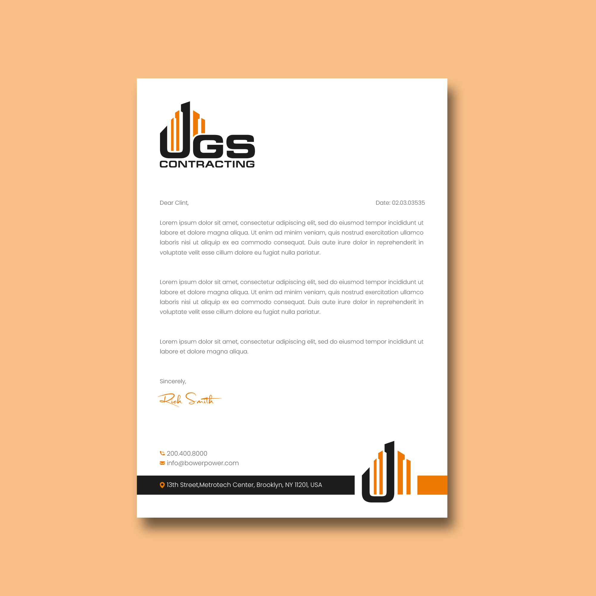 Letterhead Design by SHADMIN SHAKIB 94 for this project | Design #29537794