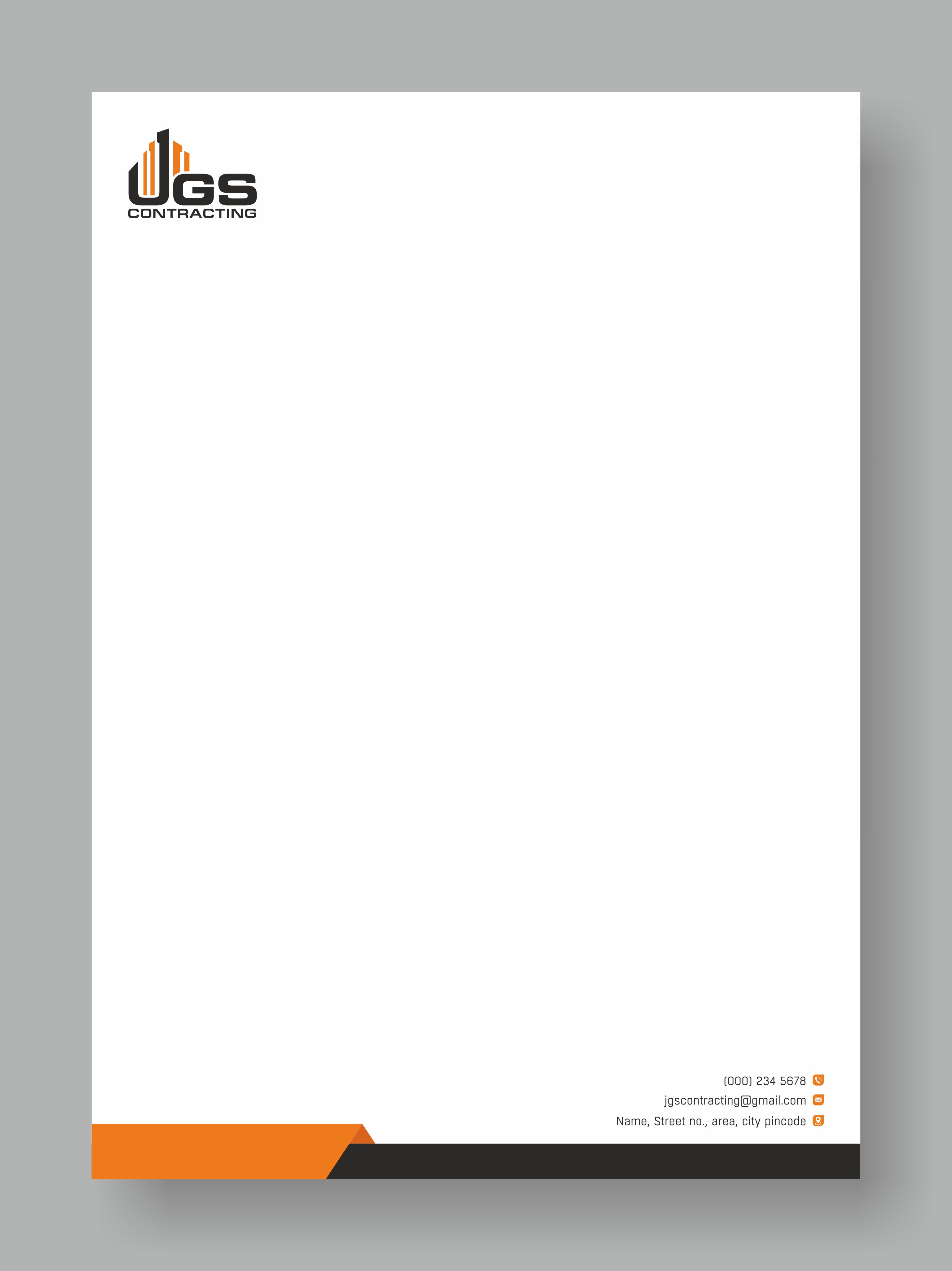 Letterhead Design by Parth P 4 for this project | Design #29541733