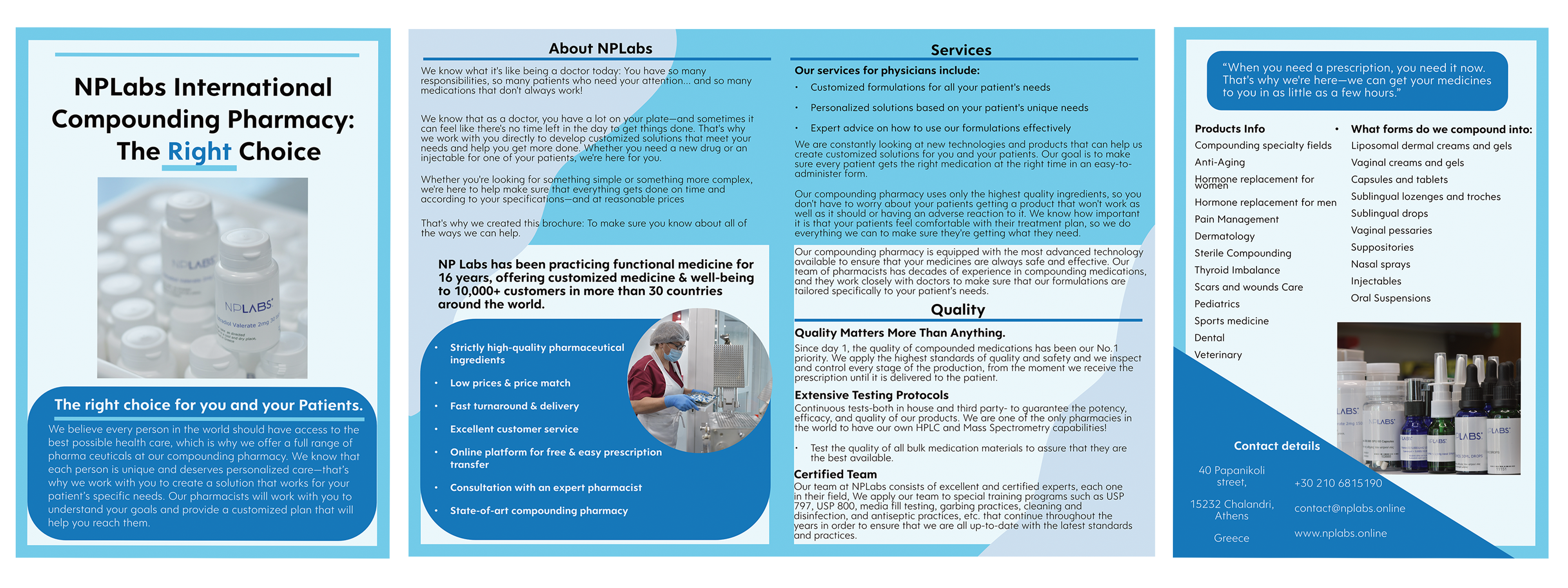 Brochure Design by VeronicaK for N PSATHAS KAI SIA EE | Design #29542570