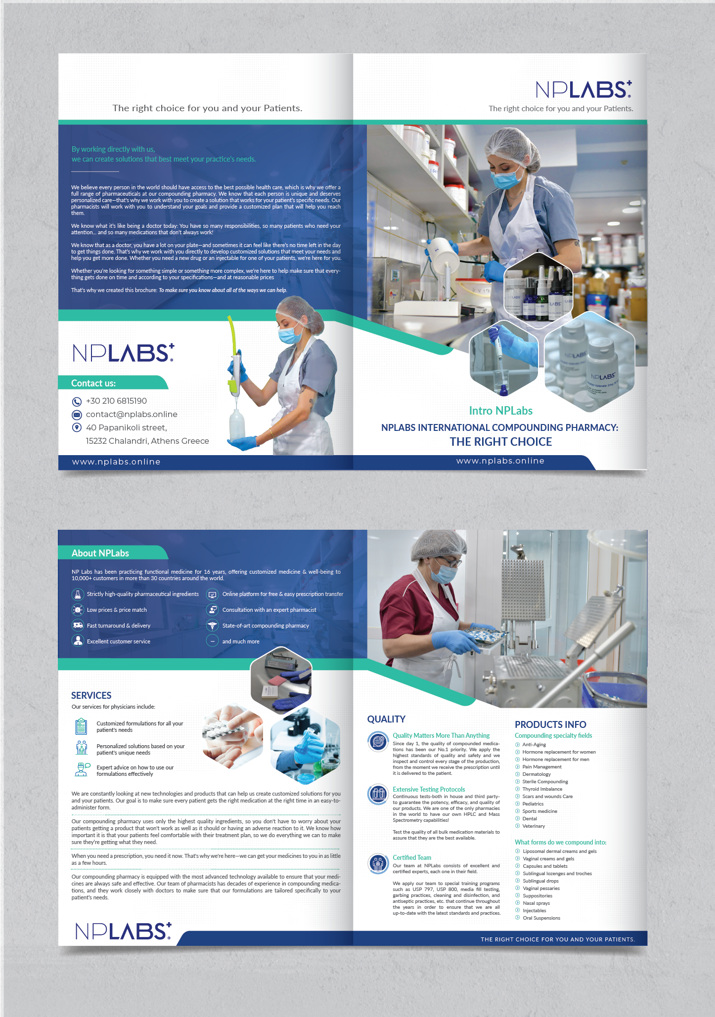 Brochure Design by alex989 for N PSATHAS KAI SIA EE | Design #29536413