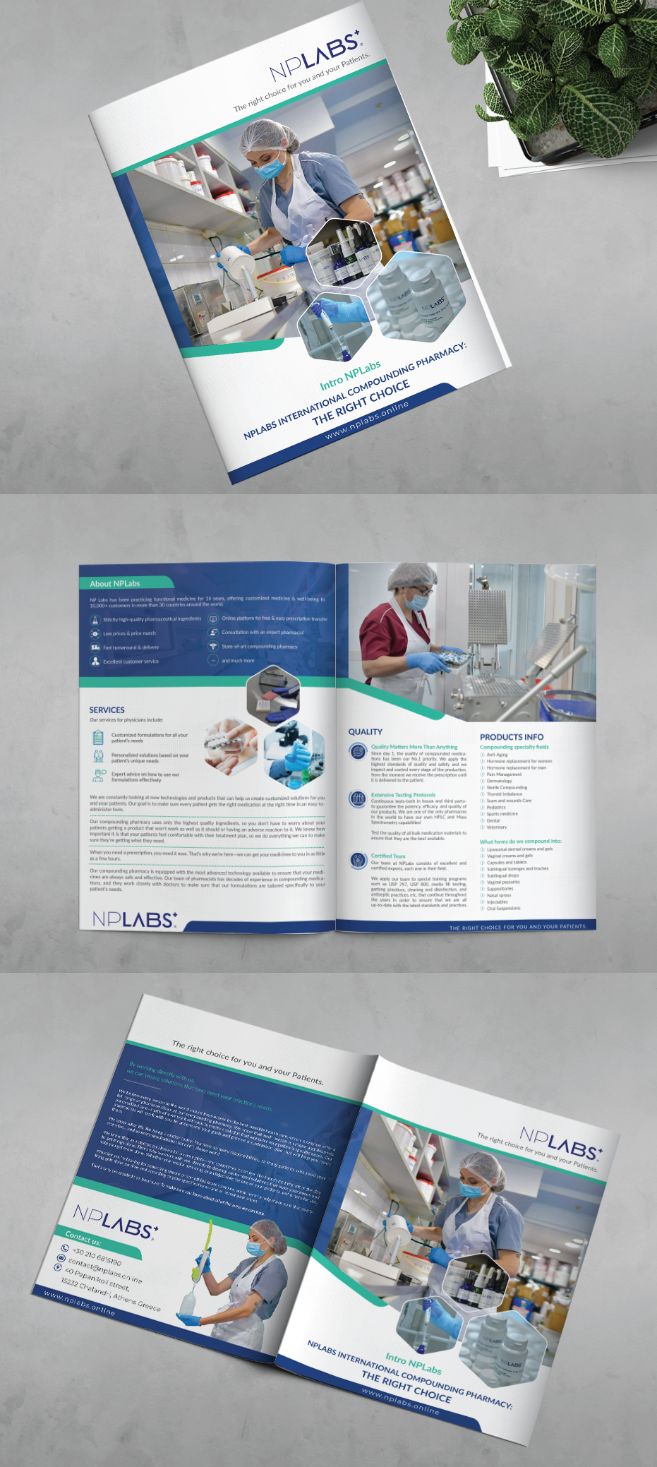 Brochure Design by alex989 for N PSATHAS KAI SIA EE | Design #29536523