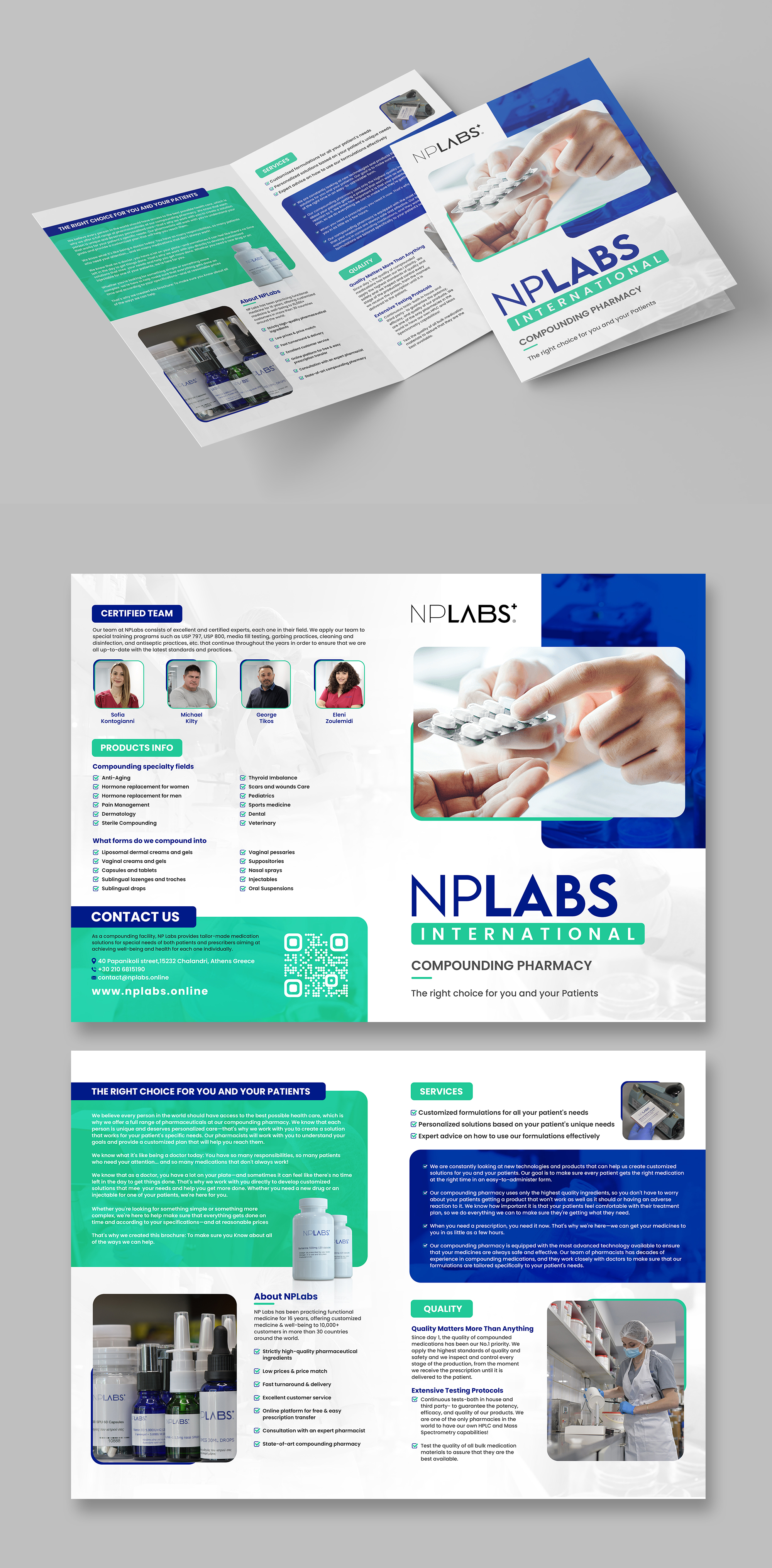 Brochure Design by debdesign for N PSATHAS KAI SIA EE | Design #29541483