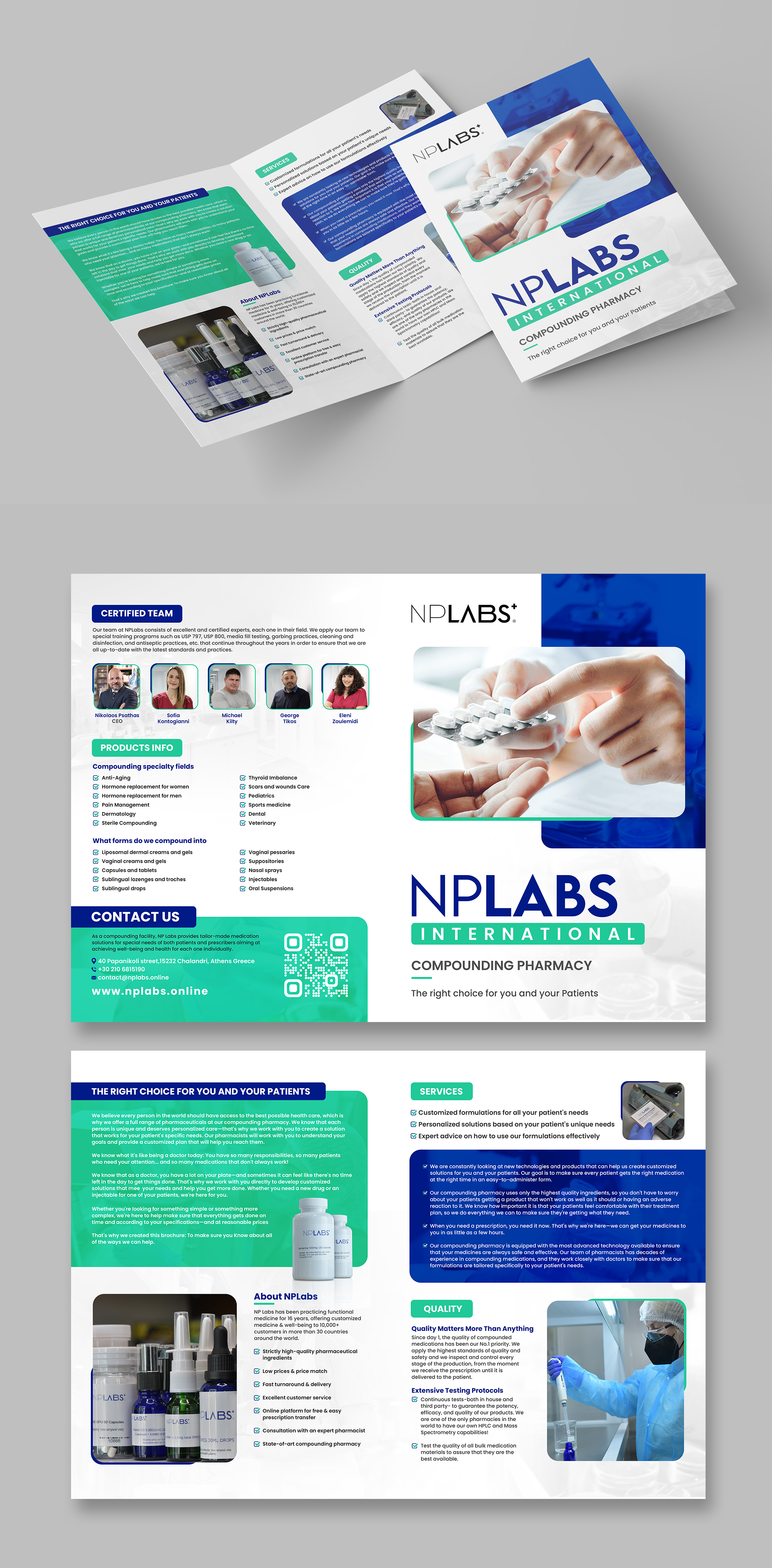 Brochure Design by debdesign for N PSATHAS KAI SIA EE | Design #29541673