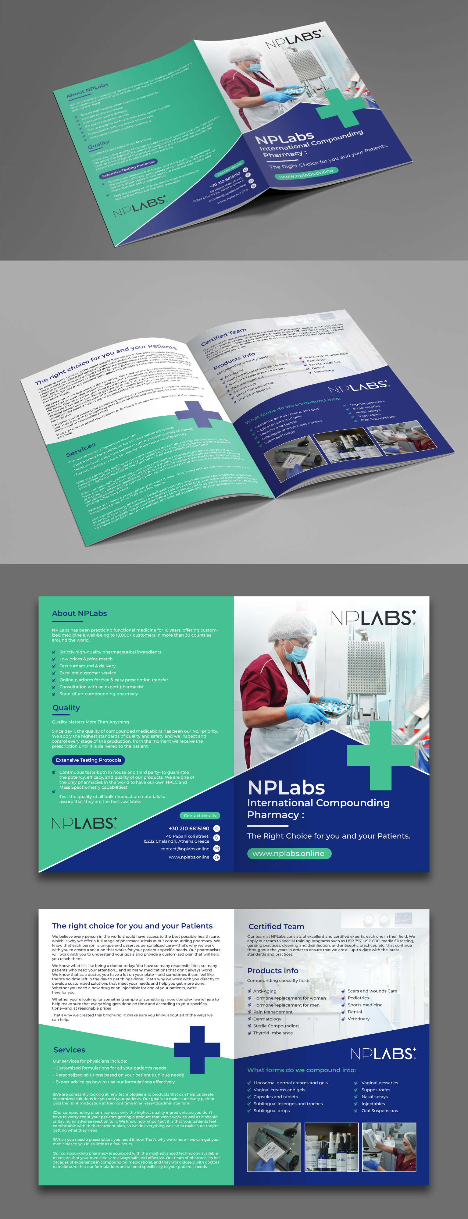 Brochure Design by ecorokerz for N PSATHAS KAI SIA EE | Design #29541681