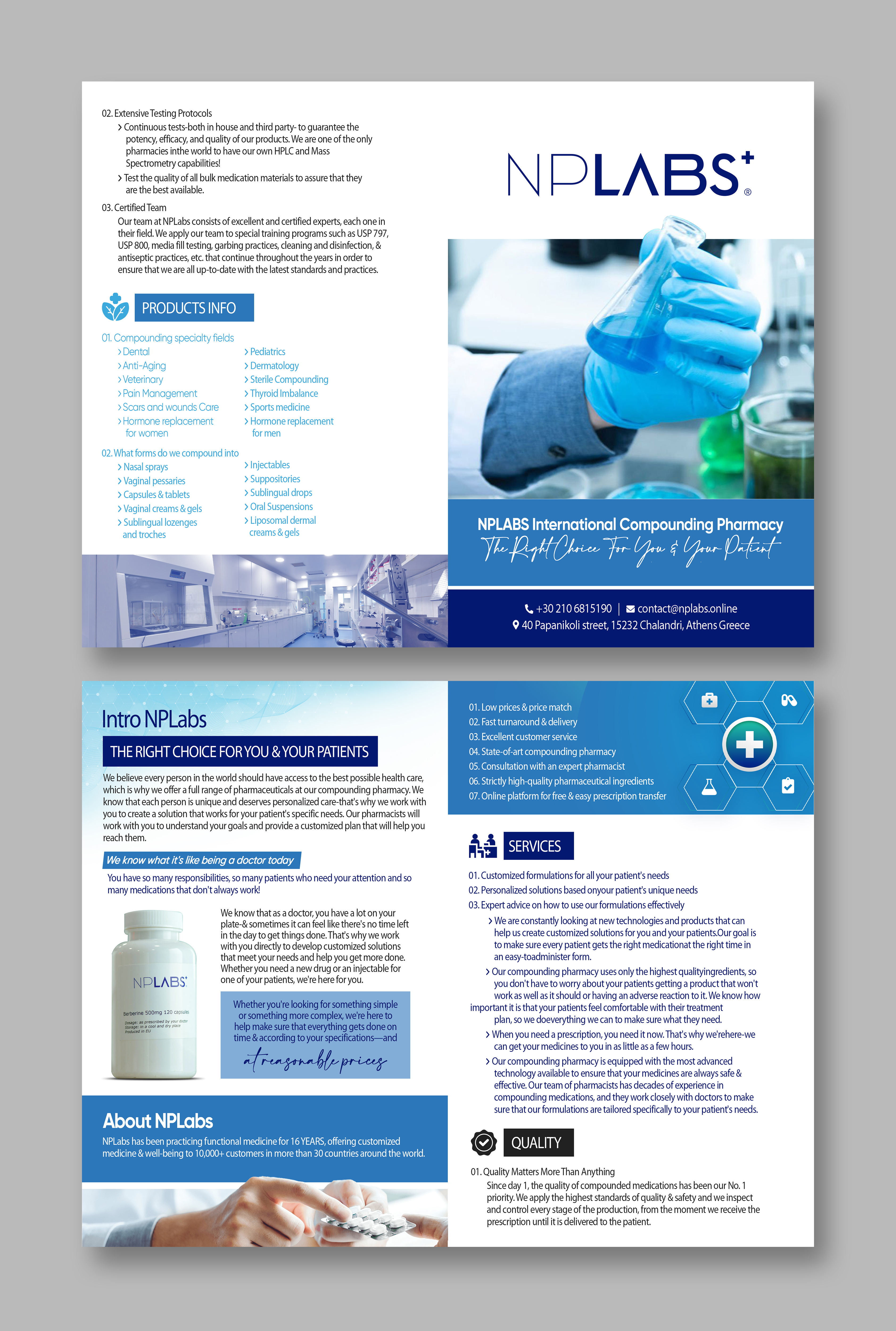 Brochure Design by Graphic Guy for N PSATHAS KAI SIA EE | Design #29542833