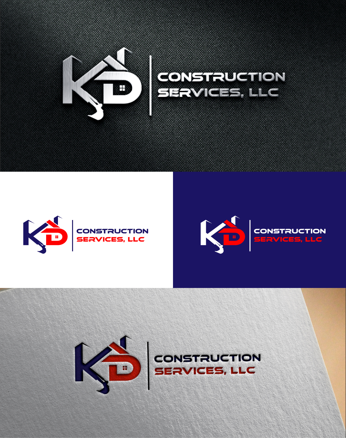 Logo Design by RS_Design for KD Construction Services, LLC | Design #29534181