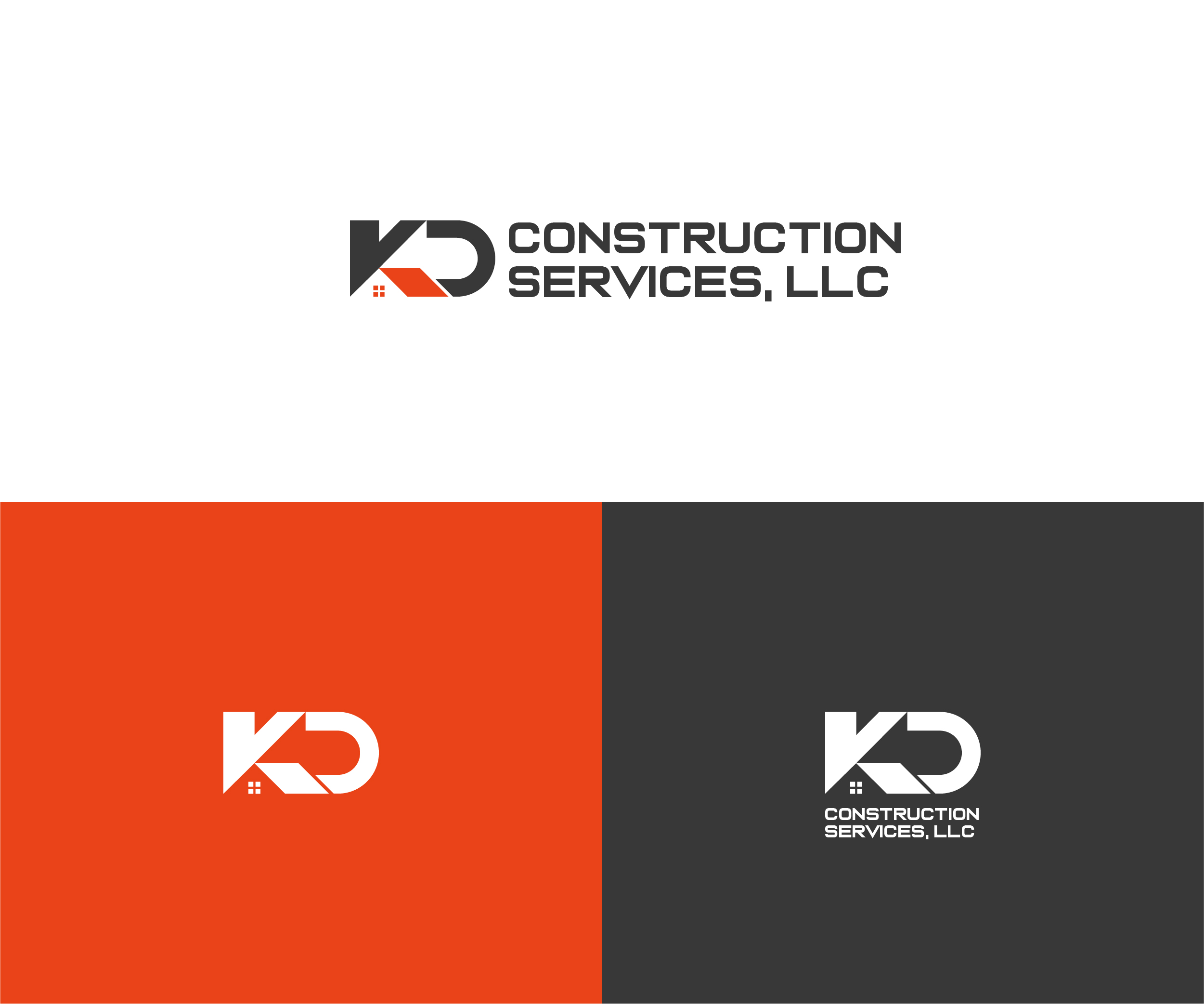 Logo Design by Gorafix_Sun for KD Construction Services, LLC | Design #29565439