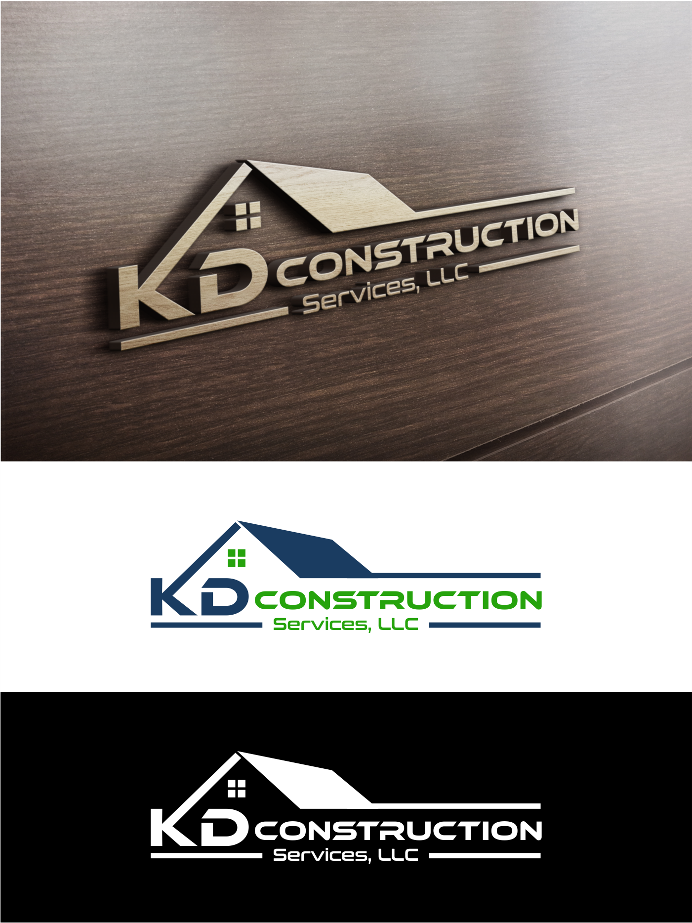 Logo Design by Tubeng for KD Construction Services, LLC | Design #29533640