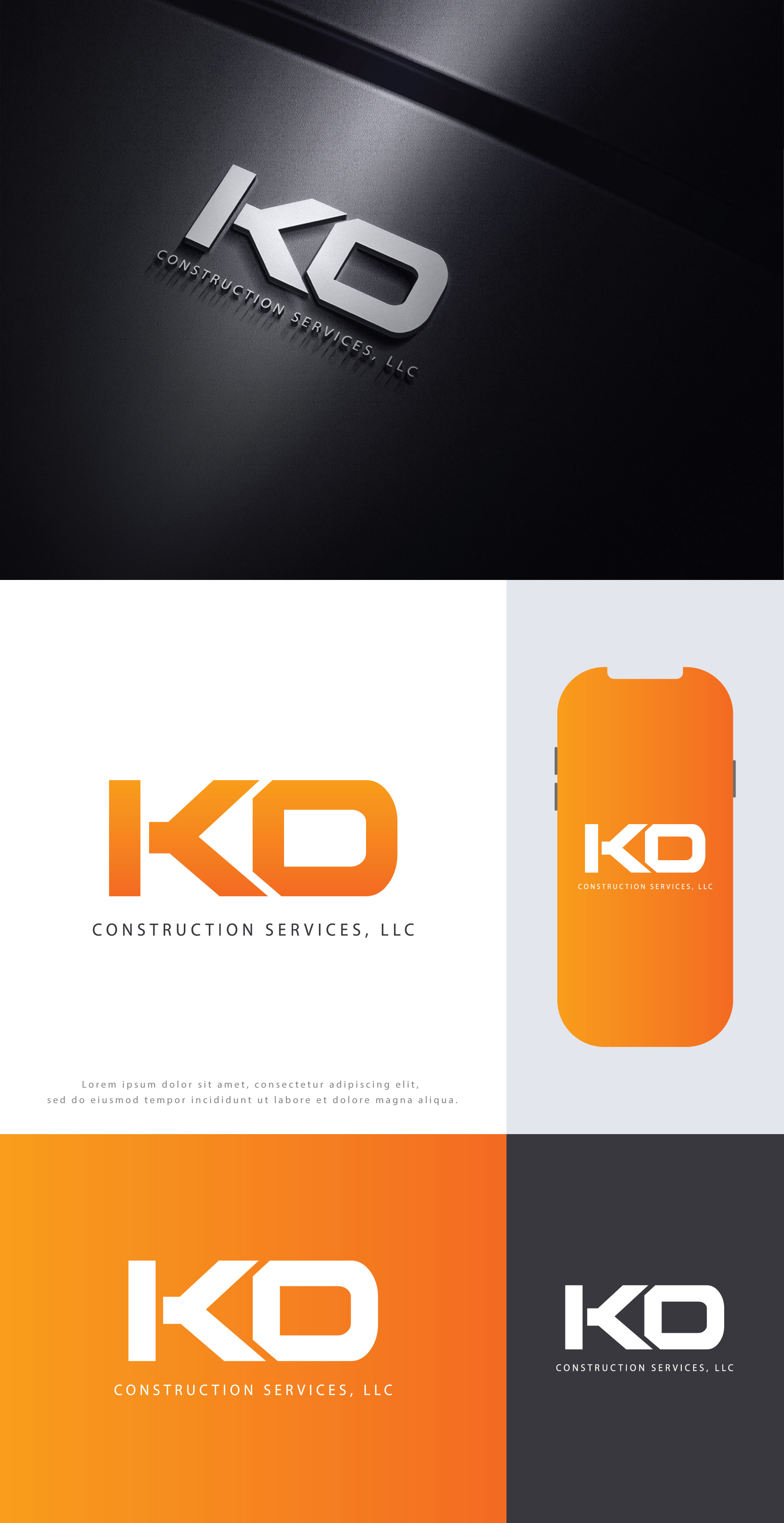Logo Design by Mohammad_Rasel for KD Construction Services, LLC | Design #29564920