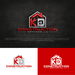 Logo Design by AlphabetZero.co.uk for KD Construction Services, LLC | Design: #29560514
