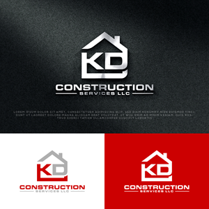 Logo Design by AlphabetZero.co.uk for KD Construction Services, LLC | Design: #29560516