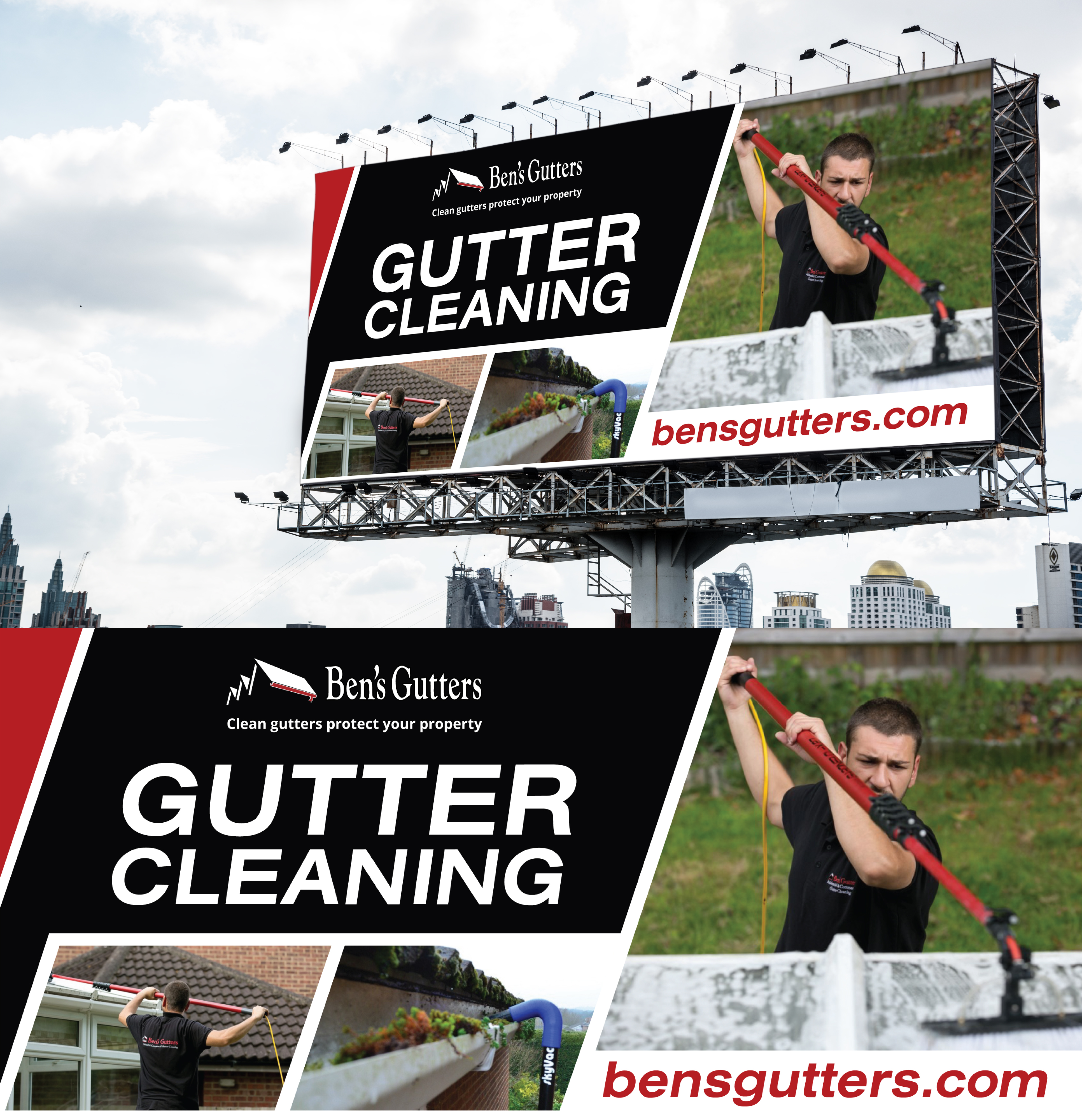 Design de Panneau par StromDesignHub pour Bens Gutters Commercial | Design #29550445