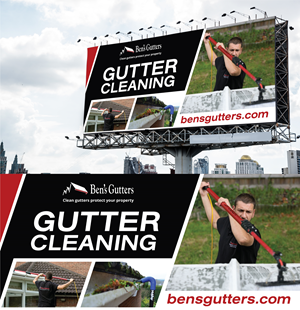Billboard Design by StromDesignHub for Bens Gutters Commercial | Design #29550445
