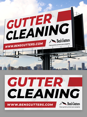 Design de Panneau par KreativeMadz pour Bens Gutters Commercial | Design : #29533734