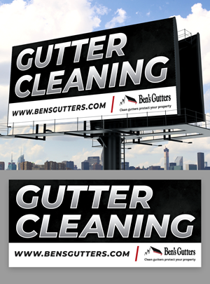 Design de Panneau par KreativeMadz pour Bens Gutters Commercial | Design : #29533895