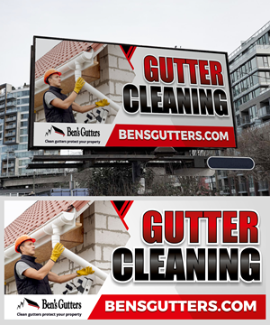 Design de Panneau par KreativeMadz pour Bens Gutters Commercial | Design : #29534929